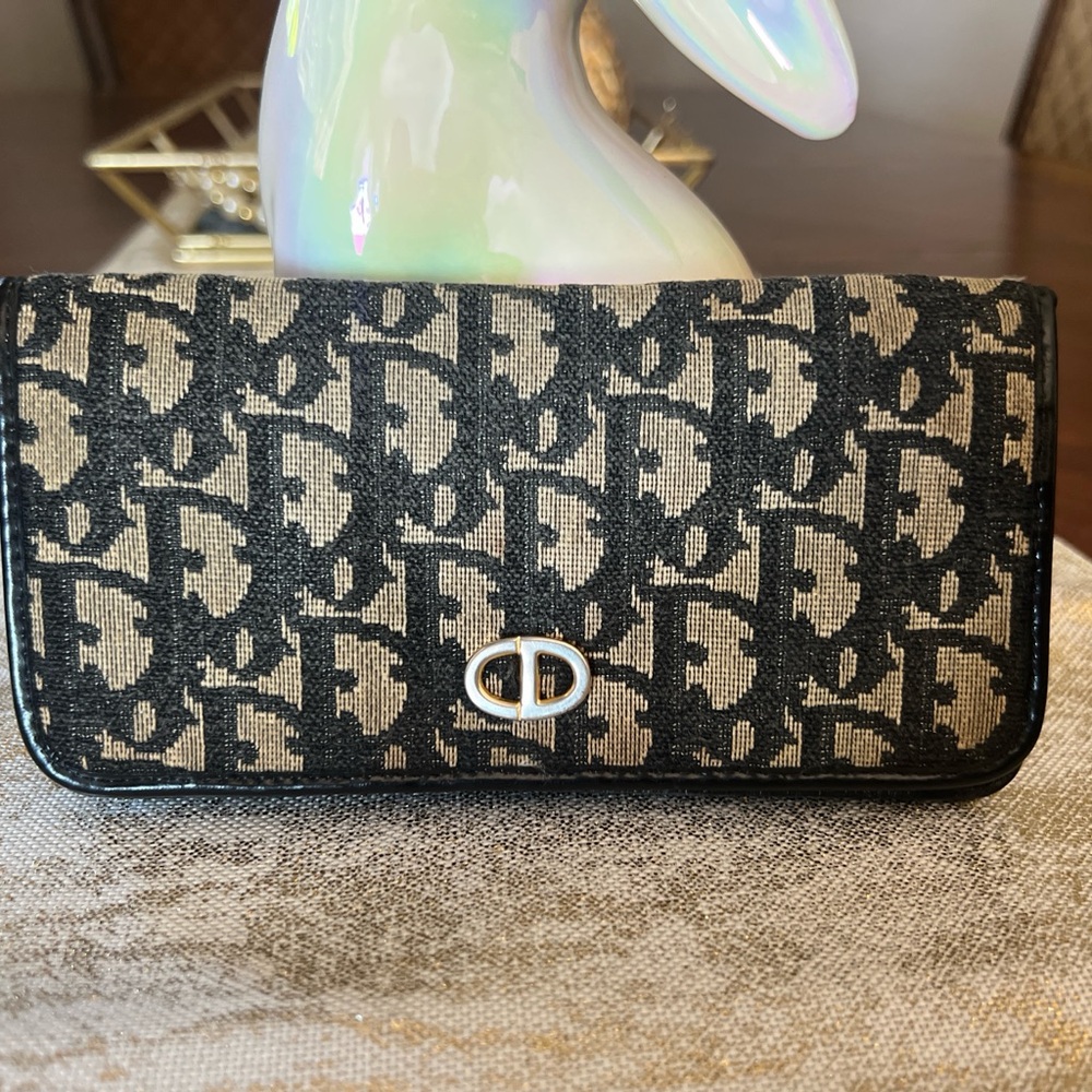 💙 Authentic Vintage Jacquard Dior Wallet